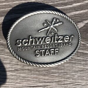 Schweitzer belt buckle mountain resort staff